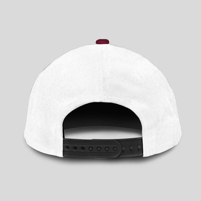 Live Laugh Love Elegant Burgundy And White Cap PAT 13K1 C88PF