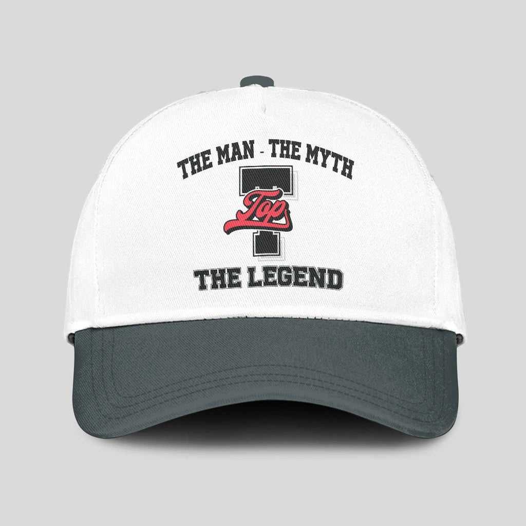 The Man The Myth The Legend Custom Initial Letter And Name Cap TOP 13K1 C38PF