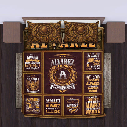 ALVAREZ Limited Edition Personalized Bedding Set 13K1-BS3