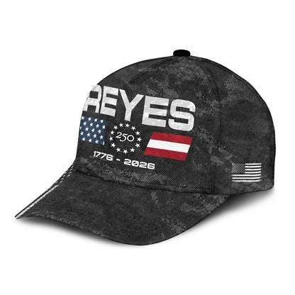 REYES 13K1-C13PF 250th Anniversary Patriotic Baseball Cap 1776–2026