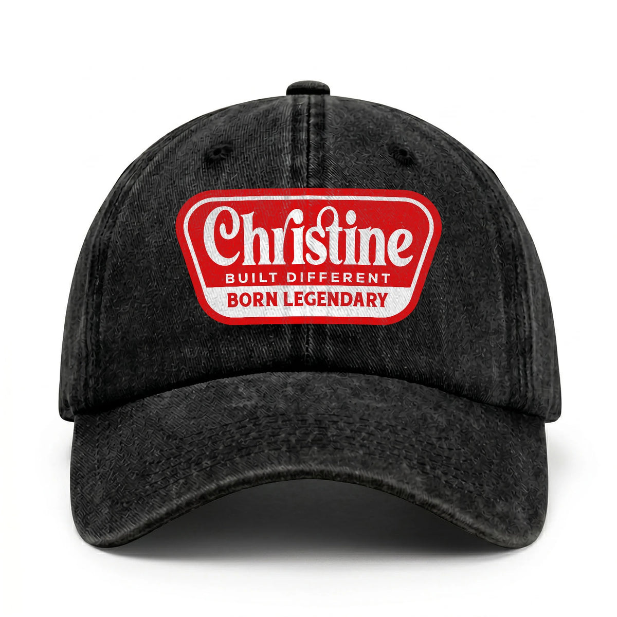 Built Different Born Legendary Red Logo Washed Cap CHRISTINE 13K1 C63PF