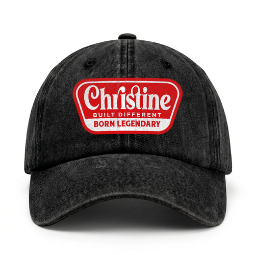 Built Different Born Legendary Red Logo Washed Cap CHRISTINE 13K1 C63PF