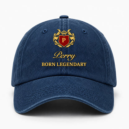 Born Legendary Royal Blue Washed Cap PERRY 13K1 C183PF