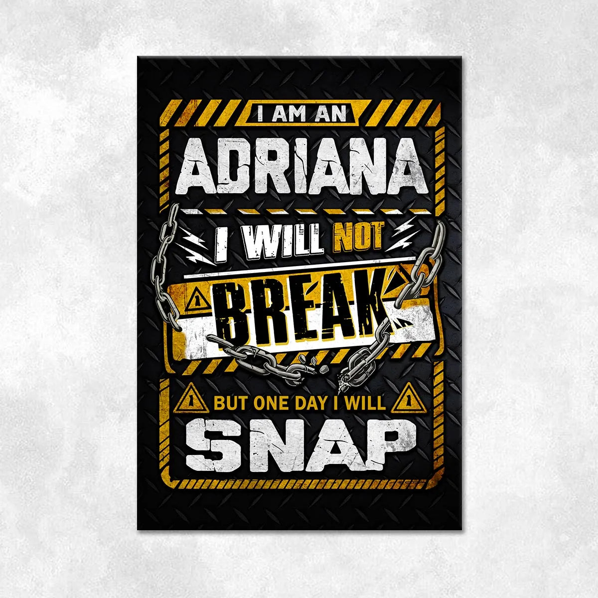 ADRIANA Motivational Rug – Black & Yellow Quote Carpet for Living Room 13K1-AR1