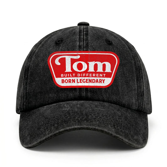 Built Different Born Legendary Red Logo Washed Cap TOM 13K1 C63PF