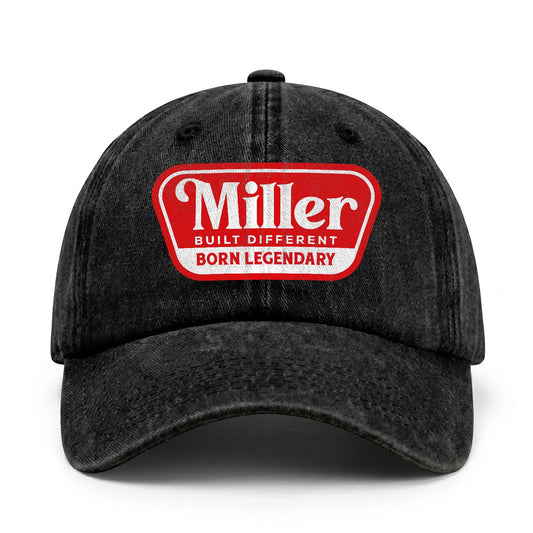 Built Different Born Legendary Red Logo Washed Cap MILLER 13K1 C63PF