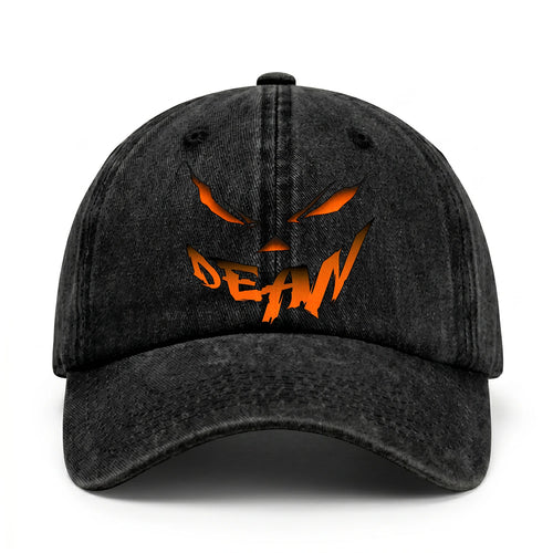 Stay Hungry Pumpkin Chasing Ghosts Funny Washed Cap DEAN 13K1 C101PF