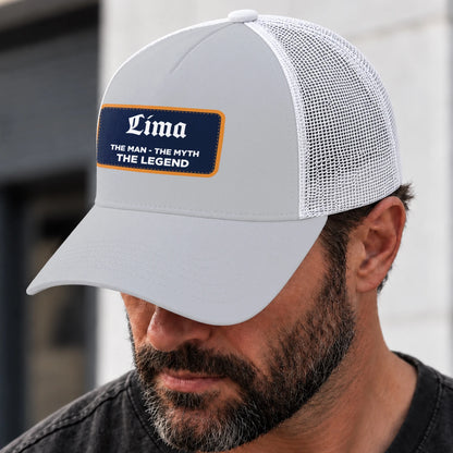 The Man The Myth The Legend Gray Mesh Cap LIMA 13K1 C204PF