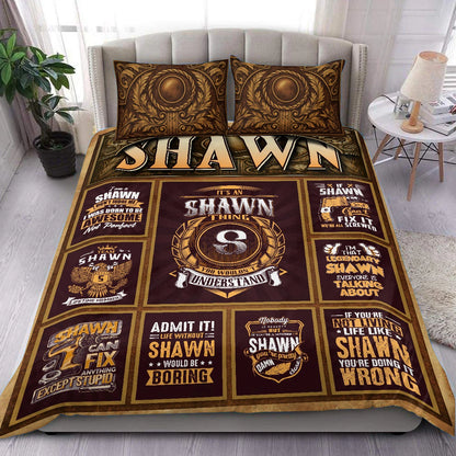 SHAWN Limited Edition Personalized Bedding Set 13K1-BS3