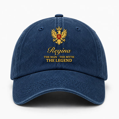 The Man The Myth The Legend King Eagle Washed Cap REGINA 13K1 C149PF