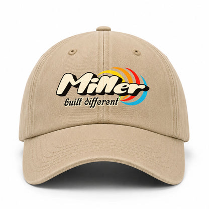 Your Name Built Different Retro Washed Cap MILLER 13K1 C55PF