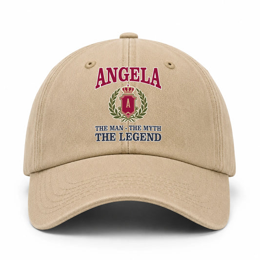 The Man The Myth The Legend Royal Khaki Cap ANGELA 13K1 C116PF