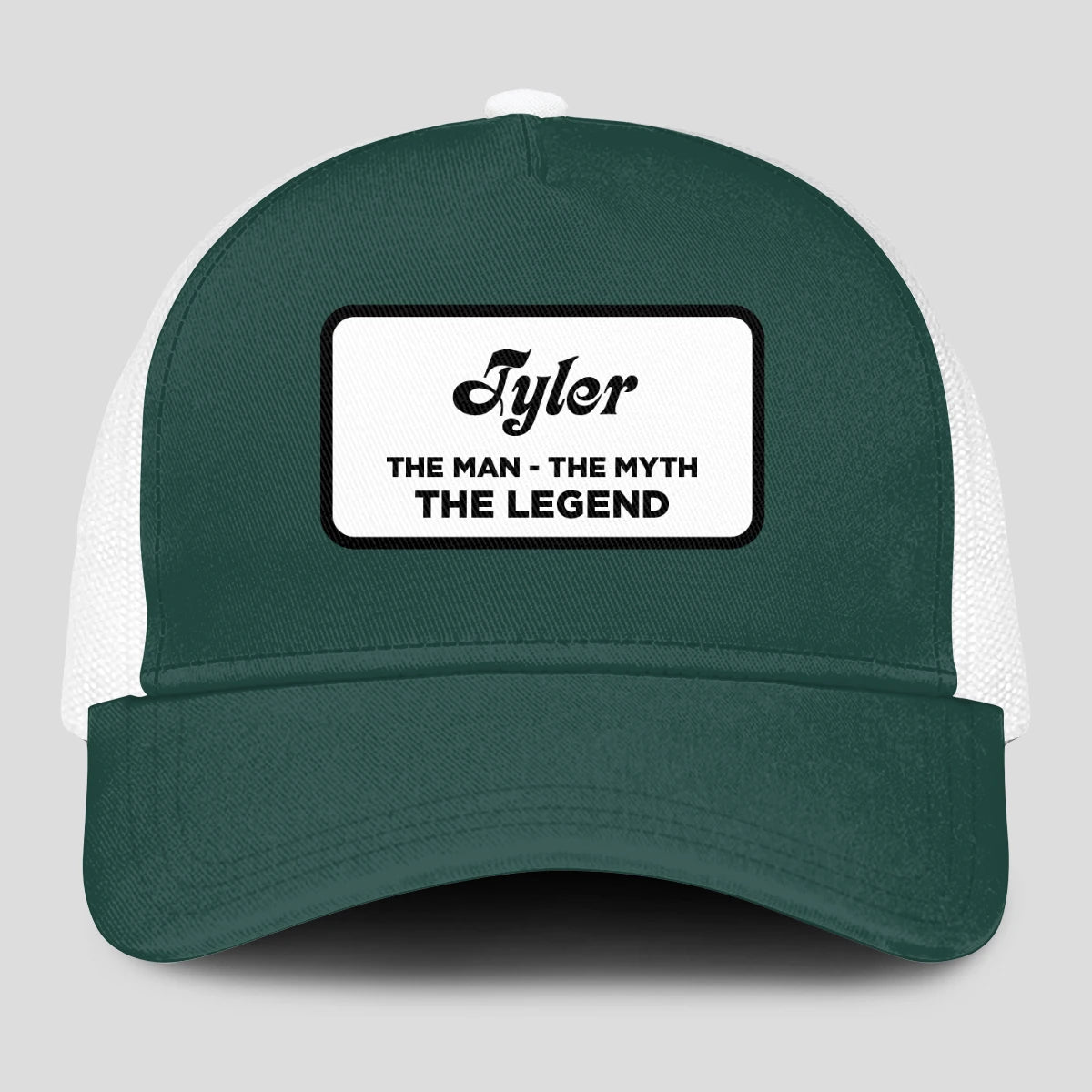 The Man The Myth The Legend Green And White Mesh Cap TYLER 13K1 C198PF