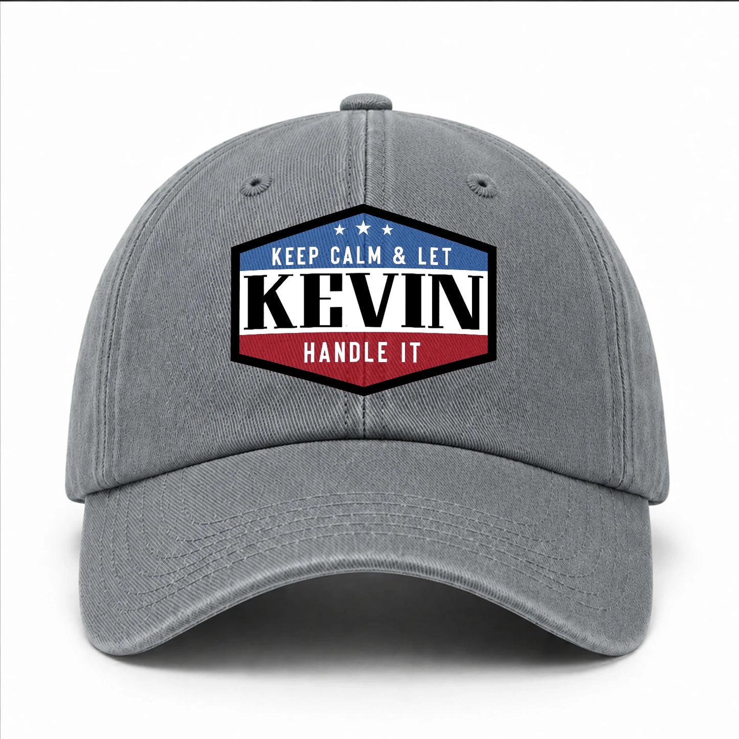 Keep Calm & Let Your Name Handle It Washed Cap KEVIN 13K1 C87PF