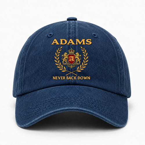 Never Back Down Royal Blue Denim Cap ADAMS 13K1 C60PF