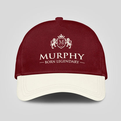 Born Legendary Burgundy And Beige Cap MURPHY 13K1 C181PF