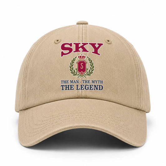 The Man The Myth The Legend Royal Khaki Cap SKY 13K1 C116PF