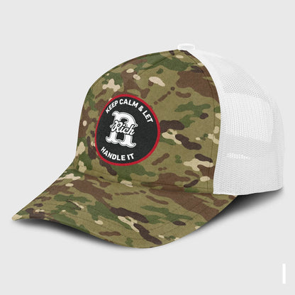 Keep Calm & Let Your Name Handle It Camo Mesh Cap RICH 13K1 C209PF