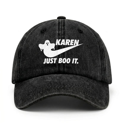 Just Boo It Halloween Washed Cap KAREN 13K1 C83PF