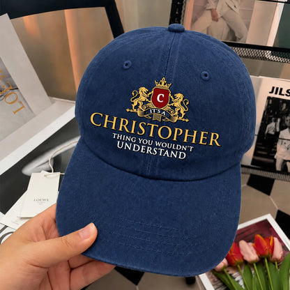 It's A Your Name Thing You Wouldn't Understand Royal Blue Washed Cap CHRISTOPHER 13K1 C184PF