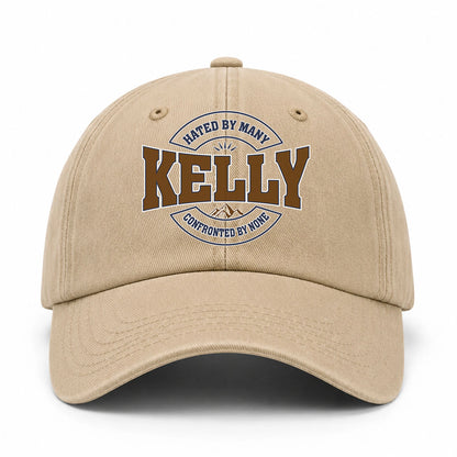 Hated By Many Confronted By None Washed Cap KELLY 13K1 C36PF