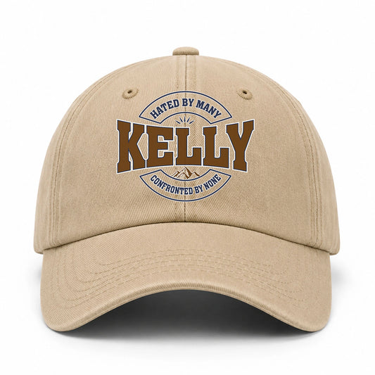 Hated By Many Confronted By None Washed Cap KELLY 13K1 C36PF