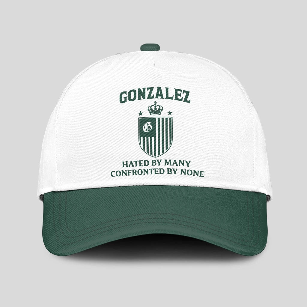 Hated By Many Confronted By None Luxury Logo Cap GONZALEZ 13K1 C41PF