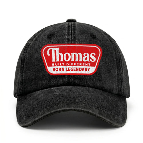 Built Different Born Legendary Red Logo Washed Cap THOMAS 13K1 C63PF