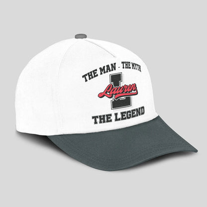 The Man The Myth The Legend Custom Initial Letter And Name Cap LAUREN 13K1 C38PF