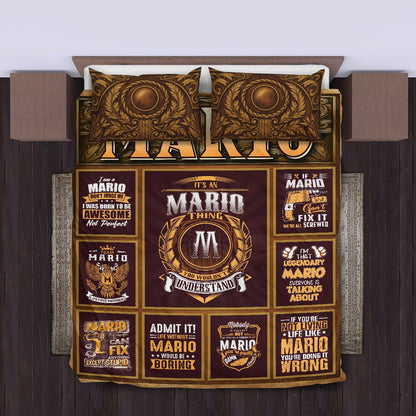 MARIO Limited Edition Personalized Bedding Set 13K1-BS3