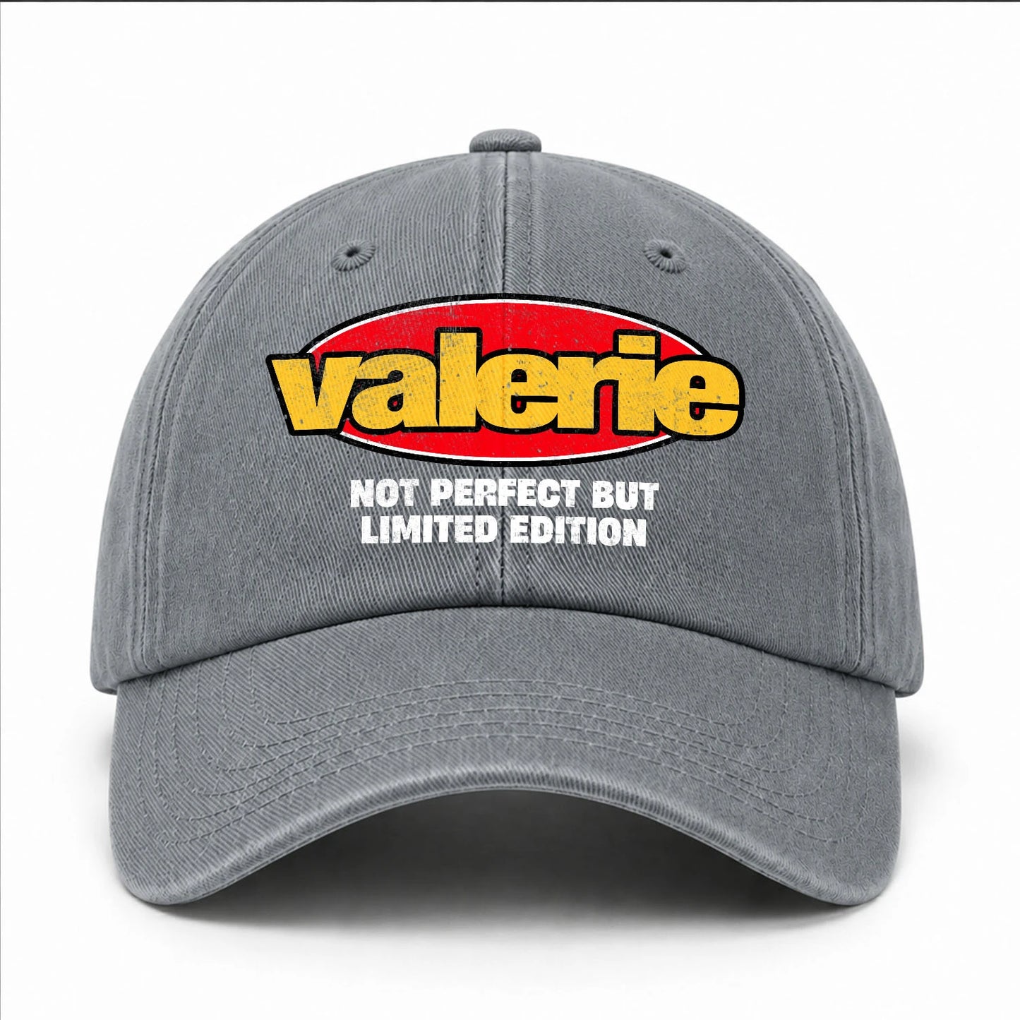 Your Name Not Perfect But Limited Edition Red Logo Washed Cap VALERIE 13K1 C84PF