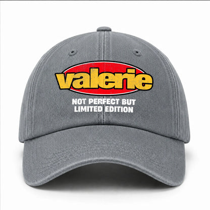 Your Name Not Perfect But Limited Edition Red Logo Washed Cap VALERIE 13K1 C84PF