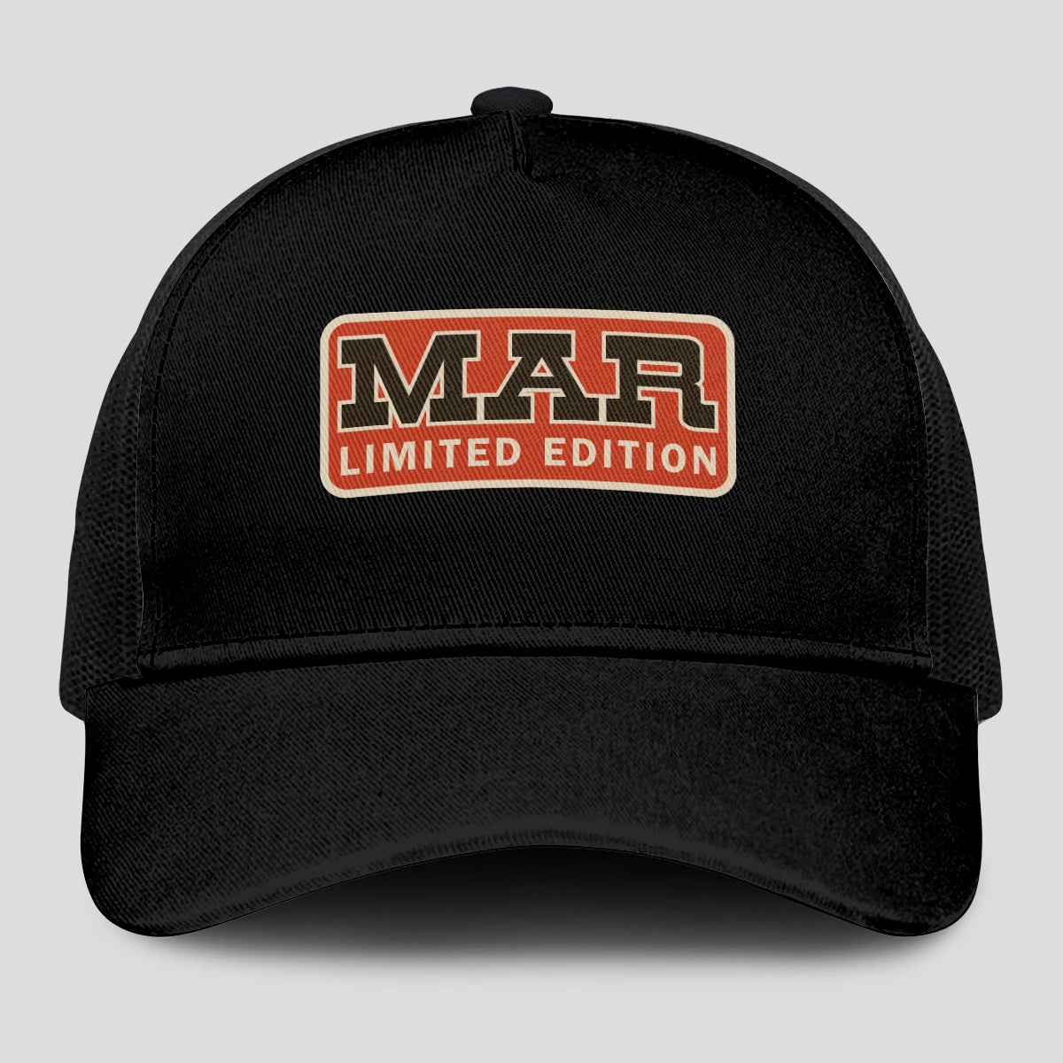 Limited Edition Red Logo Black Mesh Cap MAR 13K1 C215PF