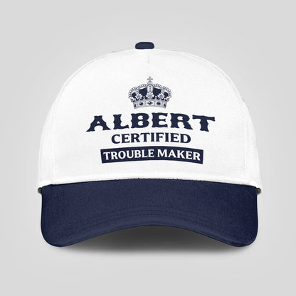 Certified Your Name Trouble Maker Washed Cap ALBERT 13K1 C148PF
