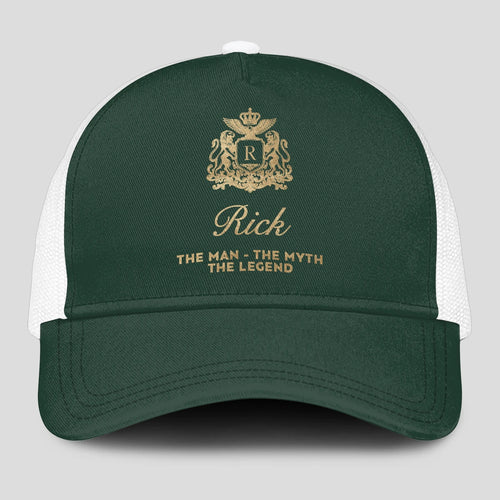 The Man The Myth The Legend Sage Green Mesh Cap RICK 13K1 C192PF