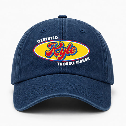 Certified Your Name Trouble Maker Washed Cap KYLE 13K1 C73PF