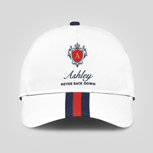 Never Back Down Stripped Cap ASHLEY 13K1 C86PF