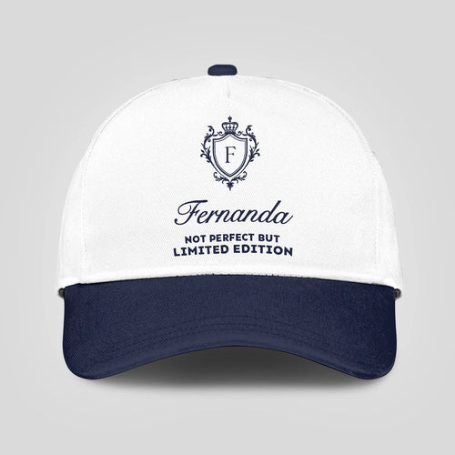 Not Perfect But Limited Edition Blue And White Luxury Cap FERNANDA 13K1 C151PF