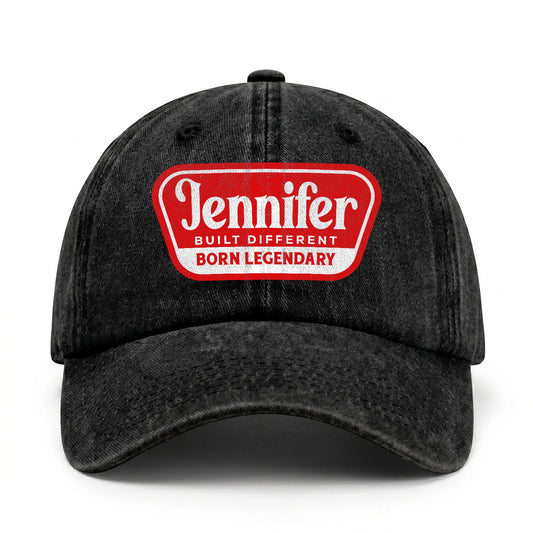 Built Different Born Legendary Red Logo Washed Cap JENNIFER 13K1 C63PF
