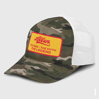 The Man The Myth The Legend Camo Vintage Mesh Cap ALLEN 13K1 C191PF