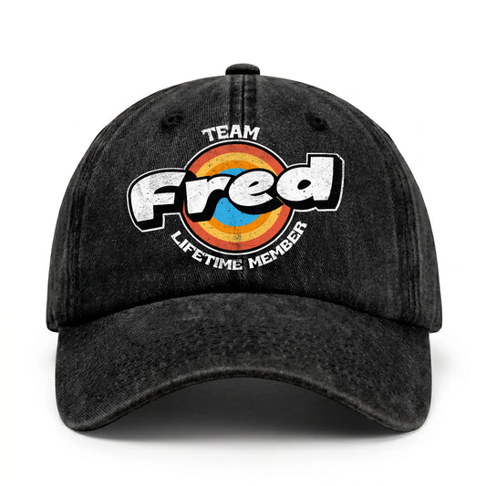 Team Your Name Lifetime Member Logo Cap FRED 13K1 C66PF