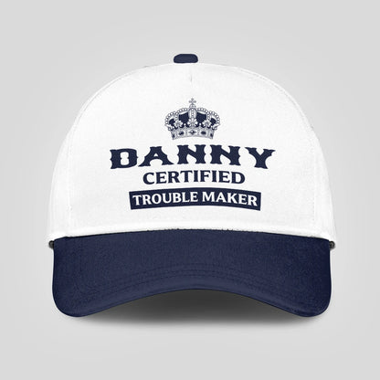Certified Your Name Trouble Maker Washed Cap DANNY 13K1 C148PF