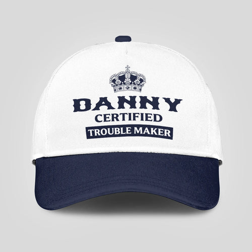 Certified Your Name Trouble Maker Washed Cap DANNY 13K1 C148PF