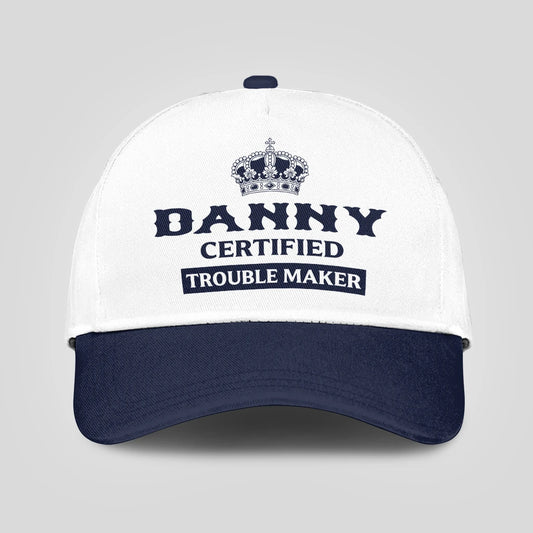 Certified Your Name Trouble Maker Washed Cap DANNY 13K1 C148PF