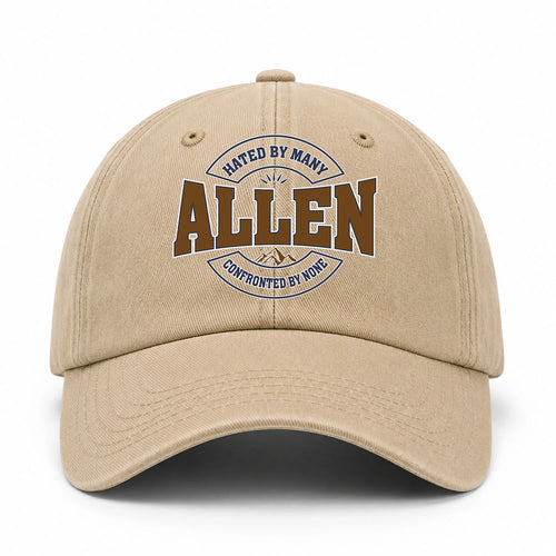 Hated By Many Confronted By None Washed Cap ALLEN 13K1 C36PF