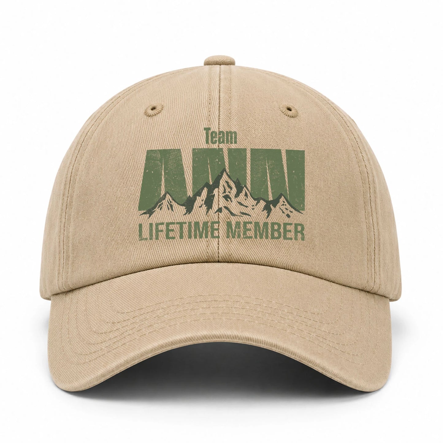 Team Your Name Lifetime Member Mountain Cap ANN 13K1 C58PF