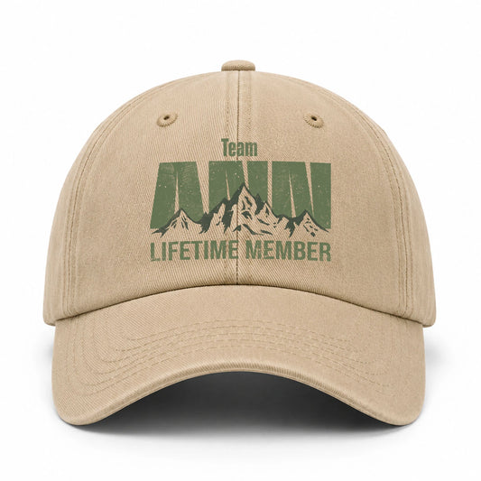 Team Your Name Lifetime Member Mountain Cap ANN 13K1 C58PF