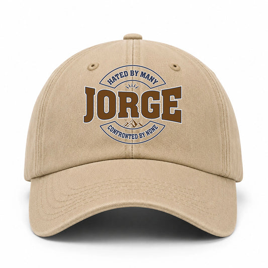 Hated By Many Confronted By None Washed Cap JORGE 13K1 C36PF