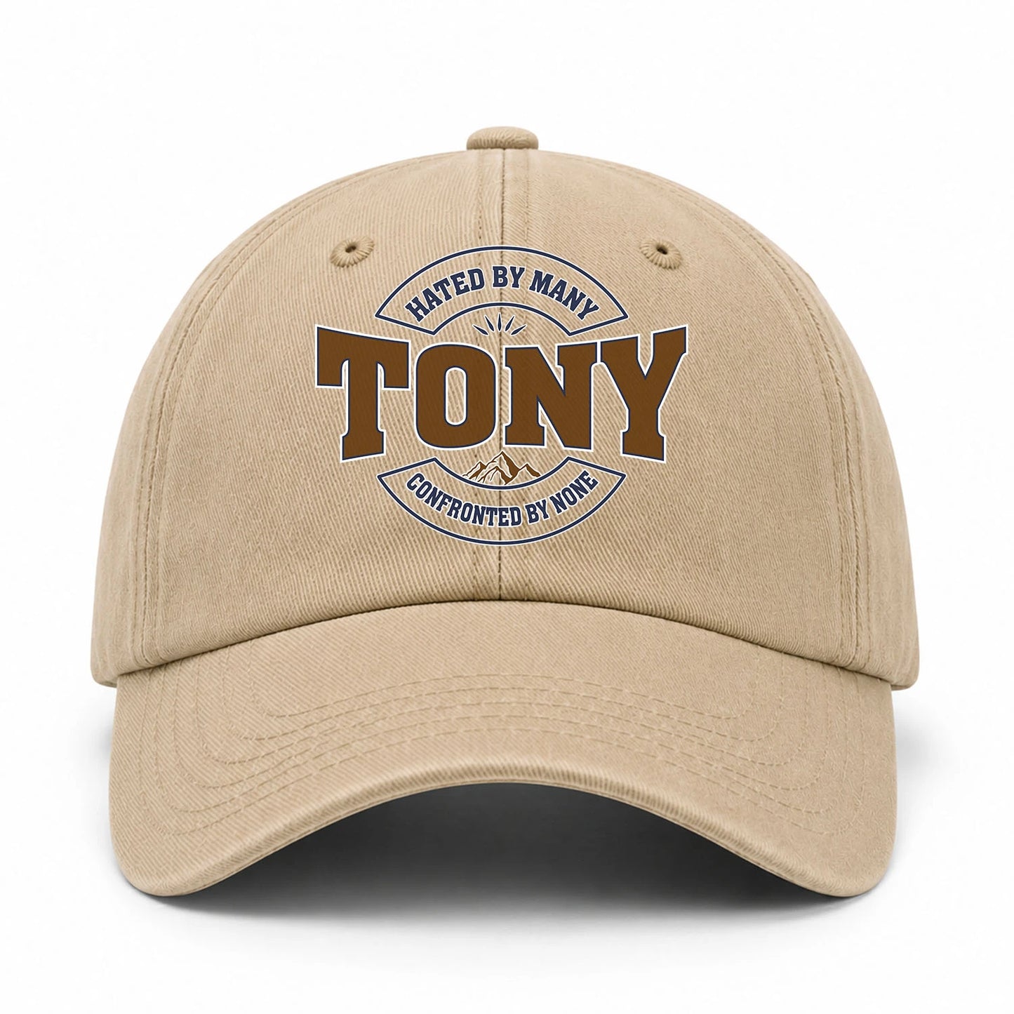 Hated By Many Confronted By None Washed Cap TONY 13K1 C36PF