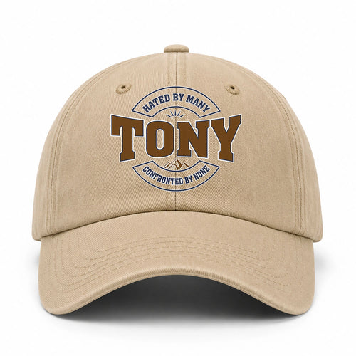 Hated By Many Confronted By None Washed Cap TONY 13K1 C36PF